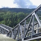 Le pont ferroviaire de Gudbrandsdalslagen était déjà fermé au trafic à cause des inondations quand il s'est effondré.